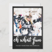 Cartes Pour Fêtes Annuelles Oh quel amusant script Noël | Tableau | Photo (Devant)