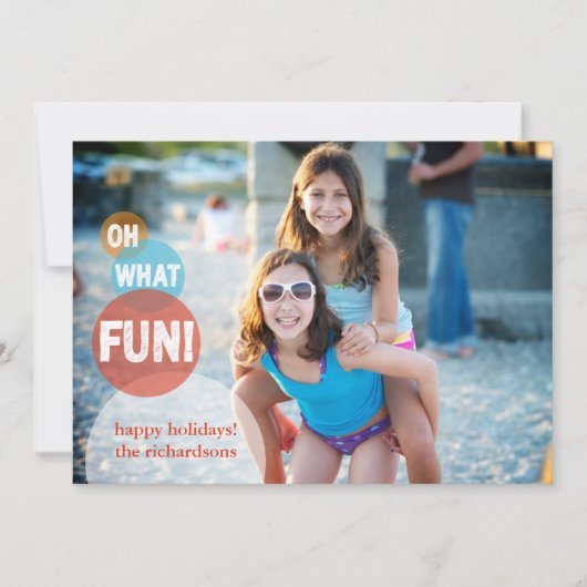 Cartes Pour Fêtes Annuelles Oh quel amusement (Devant)