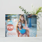 Cartes Pour Fêtes Annuelles Oh quel amusement (Debout devant)