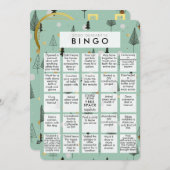 Cartes Pour Fêtes Annuelles Oh Quel An Mint Grn Quarantaine Bingo Noël (Devant / Derrière)