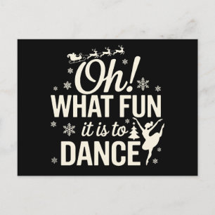 Cartes Pour Fêtes Annuelles Oh Quelle Joie De Danser Le Ballet De Noël Xmas