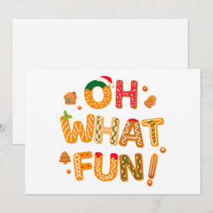 Cartes Pour Fêtes Annuelles Oh Quels Amusants Biscuits de Noël au Pain d'Épice