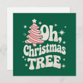 Cartes Pour Fêtes Annuelles Oh sapin de Noël Lumière Joyeux Noël Xmas  (Devant / Derrière)