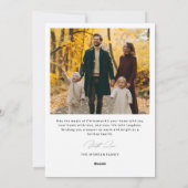 Cartes Pour Fêtes Annuelles Oh So Joyeux Script Automne Famille 3 Photo (Dos)