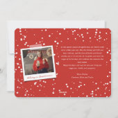 Cartes Pour Fêtes Annuelles Oh So Joyeux Script Blanc Photo moderne de Noël (Dos)