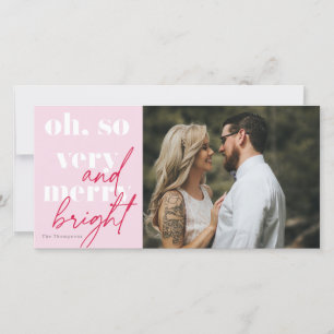 Cartes Pour Fêtes Annuelles Oh So Very Merry and Bright Noël 