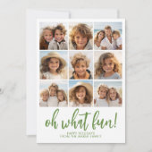 Cartes Pour Fêtes Annuelles Oh What Fun - 9 Photo - Zen Arch Vert Blanc (Devant)