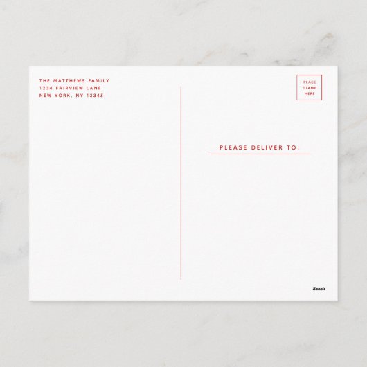 Cartes Pour Fêtes Annuelles Oh What Fun Joli Script Photo Noël (Dos)