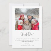 Cartes Pour Fêtes Annuelles Oh What Fun Noël Famille Bébé Photo Sage Green (Devant)