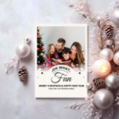 Cartes Pour Fêtes Annuelles Oh What Fun Photo Modern Christmas