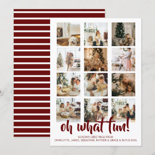 Cartes Pour Fêtes Annuelles Oh What Fun Photo Noël Personnalisé