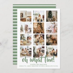 Cartes Pour Fêtes Annuelles Oh What Fun Photo Noël Personnalisé