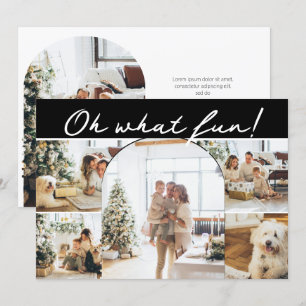 Cartes Pour Fêtes Annuelles Oh What Fun Photo Noël Personnalisé