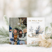 Cartes Pour Fêtes Annuelles Oh What Fun Sleigh Ride Photo Noël