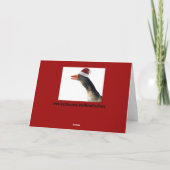 Cartes Pour Fêtes Annuelles Oie de Noël (Dos)