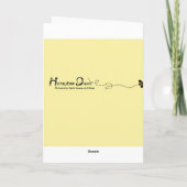 Cartes Pour Fêtes Annuelles Oiseau bleu du bonheur (Dos)