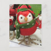 Cartes Pour Fêtes Annuelles Oiseau de Noël (Devant)