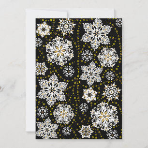 Cartes Pour Fêtes Annuelles Oiseaux de cerfs en fleurs de Noël or