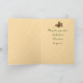 Cartes Pour Fêtes Annuelles Oiseaux de Noël vintage (Intérieur)