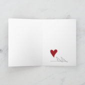 Cartes Pour Fêtes Annuelles Oiseaux modernes simples personnalisés en amour Co (Intérieur)