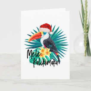 Cartes Pour Fêtes Annuelles Oiseaux tropicaux de jungle de Mele Kalikimaka