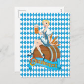 Cartes Pour Fêtes Annuelles Oktoberfest (Devant / Derrière)