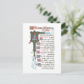 Cartes Pour Fêtes Annuelles Old Christmas Card (Debout devant)