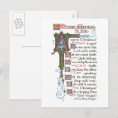 Cartes Pour Fêtes Annuelles Old Christmas Card (Devant / Derrière)