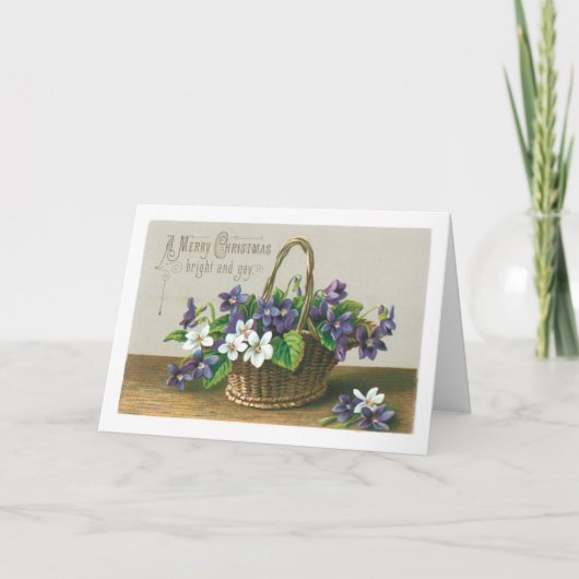 Cartes Pour Fêtes Annuelles Old-fashioned Christmas, Flower (Devant)