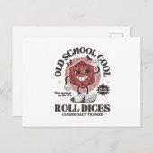 Cartes Pour Fêtes Annuelles Old school d20 - D&D (Devant / Derrière)