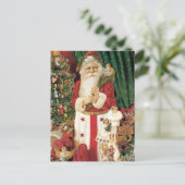 Cartes Pour Fêtes Annuelles Old Tyme Père Noël (Debout devant)