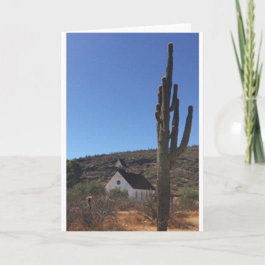 Cartes Pour Fêtes Annuelles Old West Church (Devant)