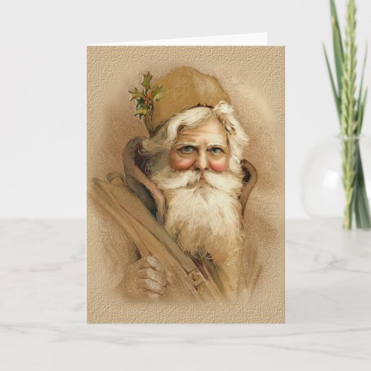 Cartes Pour Fêtes Annuelles Old World Père Noël - Pas de texte (Devant)