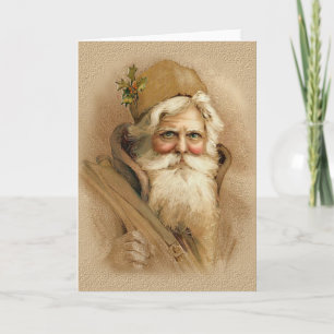 Cartes Pour Fêtes Annuelles Old World Père Noël - Pas de texte