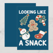 Cartes Pour Fêtes Annuelles On dirait un goûter Joyeux Noël Père Noël goûter (Devant / Derrière)