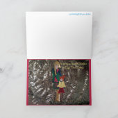 Cartes Pour Fêtes Annuelles Oncle de visite Mistletoe (Intérieur)