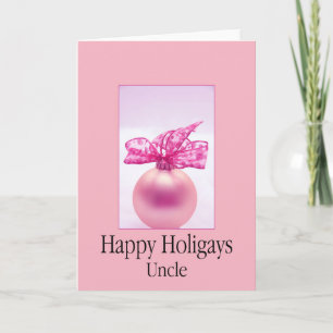 Cartes Pour Fêtes Annuelles Oncle LGBT Happy Holigays