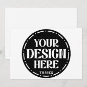 Cartes Pour Fêtes Annuelles One-of-a-kind, elegant, clean & bold (Devant / Derrière)