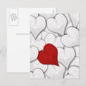 Cartes Pour Fêtes Annuelles Onion Hearts Valentine Illustration (Devant / Derrière)