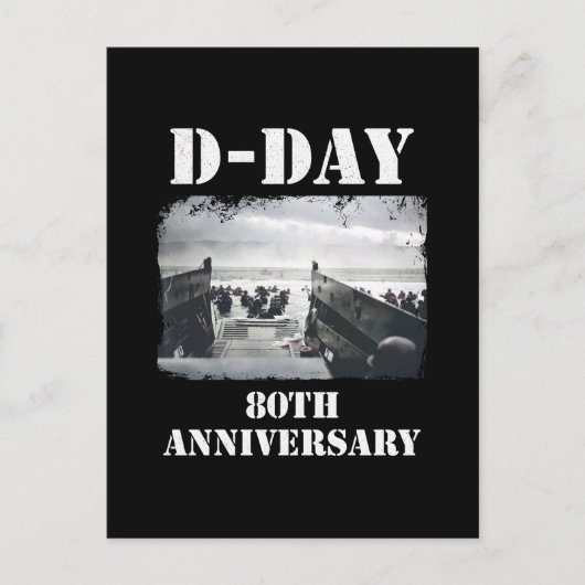 Cartes Pour Fêtes Annuelles Opération Overlord 1944 Jour J 2024 Normandie (Devant)