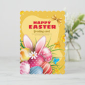 Cartes Pour Fêtes Annuelles Or de Pâques (Debout devant)