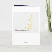 Cartes Pour Fêtes Annuelles Or et argent (Dos)