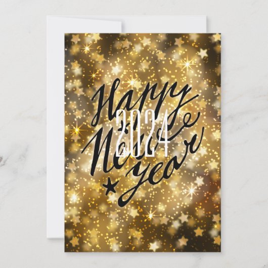 Cartes Pour Fêtes Annuelles Or festif 2021 | Bonne année (Devant)