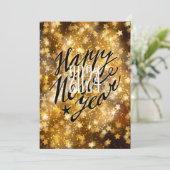 Cartes Pour Fêtes Annuelles Or festif 2021 | Bonne année (Debout devant)