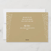 Cartes Pour Fêtes Annuelles Or Multiple Photo Joyeux (Dos)