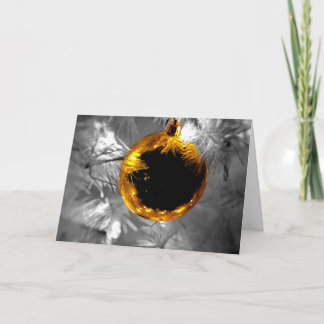 Cartes Pour Fêtes Annuelles Or vintage de boule d'ornement de vacances