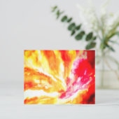 Cartes Pour Fêtes Annuelles Orange Beach Sunset Aquarelle (Debout devant)