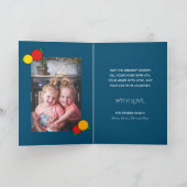 Cartes Pour Fêtes Annuelles Orange couronne de chat | Joyeuse photo de Noël (Intérieur)