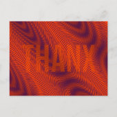 Cartes Pour Fêtes Annuelles Orange Moiré rayures illusion optique moderne THAN (Devant)