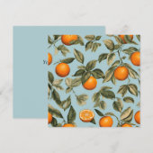 Cartes Pour Fêtes Annuelles orange vintage (Devant / Derrière)